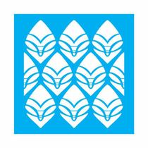 Stencil Tamako Estampa Abstrata - 30X30Cm - Ref 9536