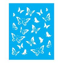 Stencil Tamako Estampa Borboletas - 20X25Cm - Ref B140