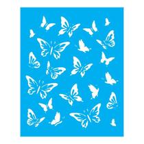 Stencil Tamako Estampa Borboletas - 20X25Cm - Ref B469