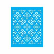 Stencil Tamako Estampa Floral - 20X25Cm - Ref 9011