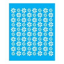 Stencil Tamako Estampa Floral - 20X25Cm - Ref B472 Stencil Tamako Estampa Floral - 20X25Cm - Ref B472