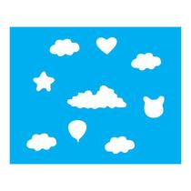 Stencil Tamako Estampa Nuvens - 20X25Cm - Ref B414