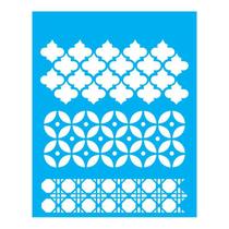 Stencil Tamako Estampa ulejo - 20X25Cm - Ref 305 Stencil Tamako Estampa ulejo - 20X25Cm - Ref 305