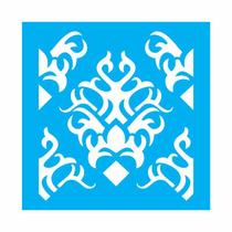 Stencil Tamako Estampa ulejo - 30X30Cm - Ref 9534 Stencil Tamako Estampa ulejo - 30X30Cm - Ref 9534