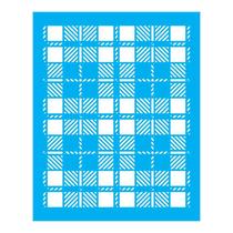 Stencil Tamako Estampa Xadrez - 20X25Cm - Ref B464 Stencil Tamako Estampa Xadrez - 20X25Cm - Ref B464