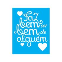 Stencil Tamako F Bem Ser O Bem - 20X25Cm - Ref 9203