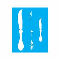 Stencil Tamako Faca - 20X25Cm - Ref 9090