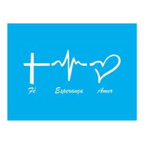 Stencil Tamako Fé Esperança Amor - 15X20Cm - Ref 8842