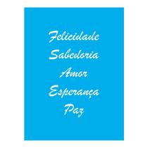 Stencil Tamako Felicidade - 15X20Cm - Ref 8885