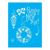 Stencil Tamako Feliz Ano Novo - 15X20 - Ref A2365 Stencil Tamako Feliz Ano Novo - 15X20 - Ref A2365