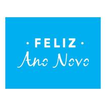 Stencil Tamako Feliz Ano Novo - 15X20Cm - Ref A3295 Stencil Tamako Feliz Ano Novo - 15X20Cm - Ref A3295