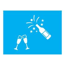 Stencil Tamako Feliz Ano Novo - 15X20Cm - Ref A3300 Stencil Tamako Feliz Ano Novo - 15X20Cm - Ref A3300