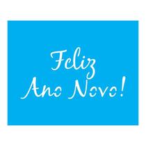 Stencil Tamako Feliz Ano Novo - 20X25Cm - Ref B668 Stencil Tamako Feliz Ano Novo - 20X25Cm - Ref B668