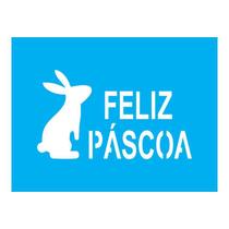 Stencil Tamako Feliz Páscoa - 15X20Cm - Ref A2829 Stencil Tamako Feliz Páscoa - 15X20Cm - Ref A2829
