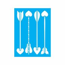 Stencil Tamako Flechas - 15X20Cm - Ref 8591 Stencil Tamako Flechas - 15X20Cm - Ref 8591