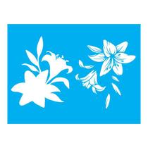 Stencil Tamako Flor - 15X20Cm - Ref 8949 Stencil Tamako Flor - 15X20Cm - Ref 8949