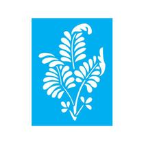 Stencil Tamako Folhas - 15X20Cm - Ref 8541