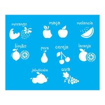 Stencil Tamako Frutas - 20X25Cm - Ref B398