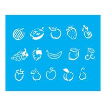Stencil Tamako Frutas - 20X25Cm - Ref B399