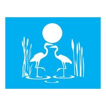 Stencil Tamako Garça - 15X20Cm - Ref A2578