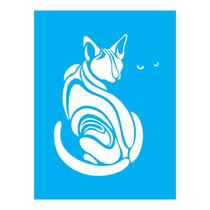 Stencil Tamako Gato - 15X20Cm - Ref A2490