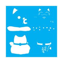 Stencil Tamako Gato - 30X30Cm - Ref 9609