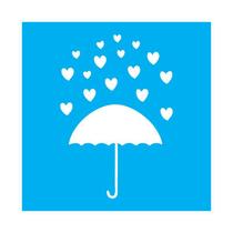 Stencil Tamako Guarda-Chuva - 30X30Cm - Ref 9663