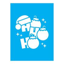 Stencil Tamako Ho Ho Ho - 15X20Cm - Ref A3258
