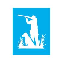 Stencil Tamako Homem Caçando - 20X25Cm - Ref 9365