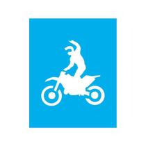 Stencil Tamako Homem Motocicleta - 20X25Cm - Ref 9368 Stencil Tamako Homem Motocicleta - 20X25Cm - Ref 9368