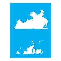 Stencil Tamako Homem Mulher - 15X20Cm - Ref A2121