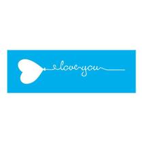 Stencil Tamako I Love You - 10X30Cm - Ref 7619