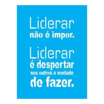Stencil Tamako Liderar Não É Impor - 15X20Cm - Ref A2704 Stencil Tamako Liderar Não É Impor - 15X20Cm - Ref A2704