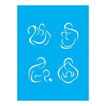 Stencil Tamako Mãe - 15X20Cm - Ref A2614