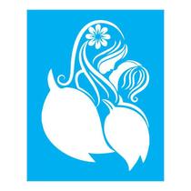 Stencil Tamako Mãe Filha - 20X25Cm - Ref B166