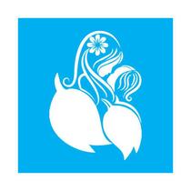 Stencil Tamako Mãe Filha - 30X30Cm - Ref 9739