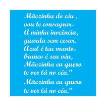 Stencil Tamako Mãezinha Do Céu - 30X30Cm - Ref D156