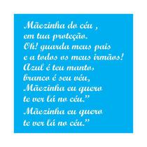 Stencil Tamako Mãezinha Do Céu - 30X30Cm - Ref D157