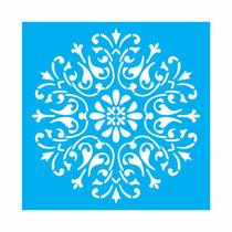 Stencil Tamako Mandala - 30X30Cm - Ref 9554