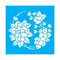 Stencil Tamako Mandala Floral - 30X30Cm - Ref 9527