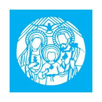 Stencil Tamako Mandala Jesus - 30X30Cm - Ref 9801