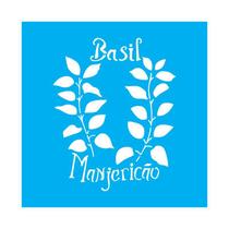 Stencil Tamako Manjericão - 30X30Cm - Ref 9990 Stencil Tamako Manjericão - 30X30Cm - Ref 9990