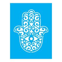 Stencil Tamako Mão Hamsa - 15X20Cm - Ref A2332