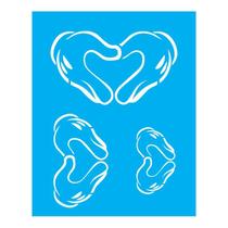 Stencil Tamako Mãos - 20X25Cm - Ref 1103