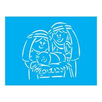 Stencil Tamako Menino Jesus - 15X20Cm - Ref A3289