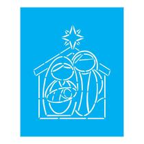 Stencil Tamako Menino Jesus - 20X25Cm - Ref B657