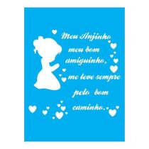 Stencil Tamako Meu Anjinho - 15X20Cm - Ref A3304