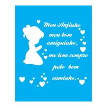 Stencil Tamako Meu Anjinho - 20X25Cm - Ref B675