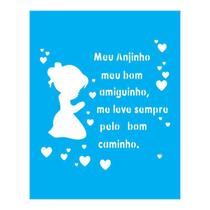 Stencil Tamako Meu Anjinho - 20X25Cm - Ref B676