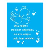 Stencil Tamako Meu Anjinho - 20X25Cm - Ref B677